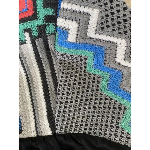 Love Stitch Women’s Embroidered Mini dress Spaghetti Straps Multicolored LARGE - Picture 4 of 5